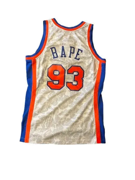 MAILLOT BAPE×M&N NEW YORK KNICKS BLANC