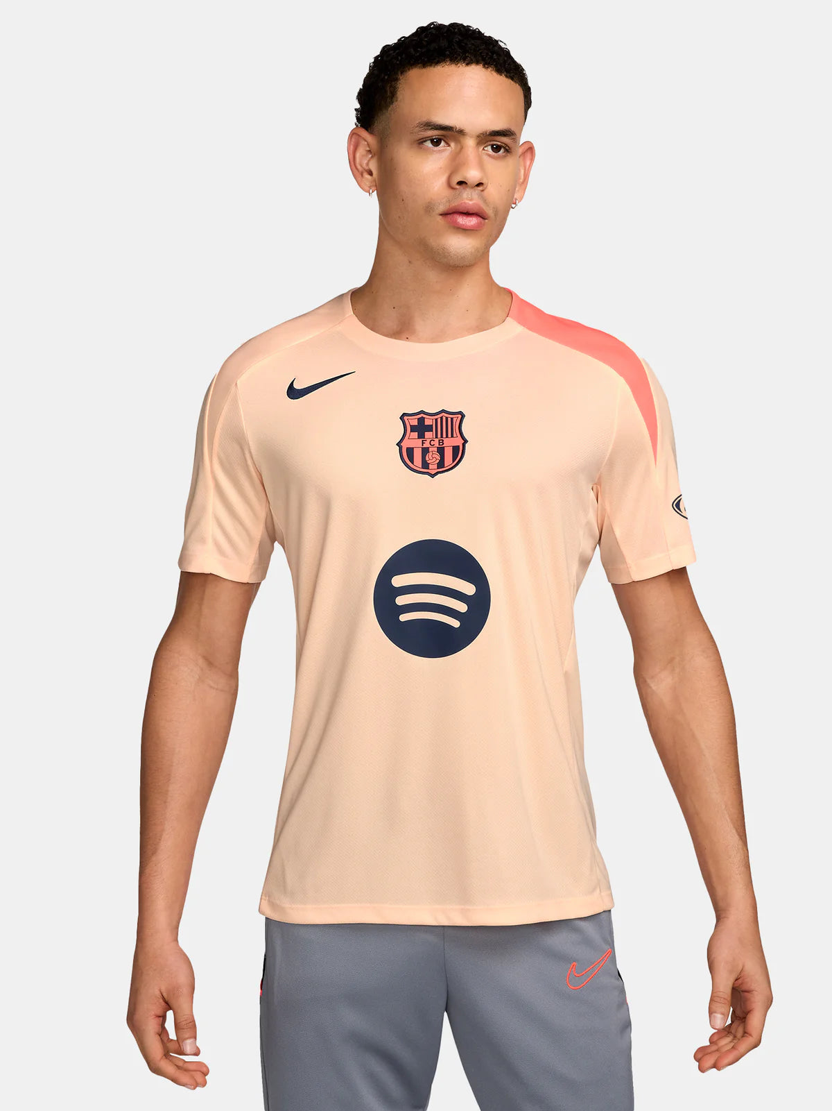 MAILLOT D'ENTRAINEMENT FC BARCELONE BEIGE 25/26