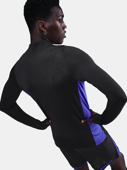 MAILLOT D'AVANT-MATCH FC BARCELONE NOCTA NOIR MANCHES LONGUES 25/26