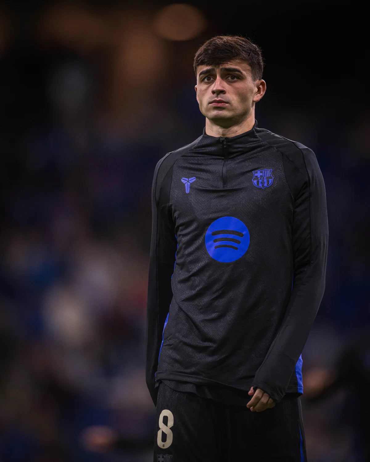 MAILLOT D'AVANT-MATCH FC BARCELONE NOCTA NOIR MANCHES LONGUES 25/26