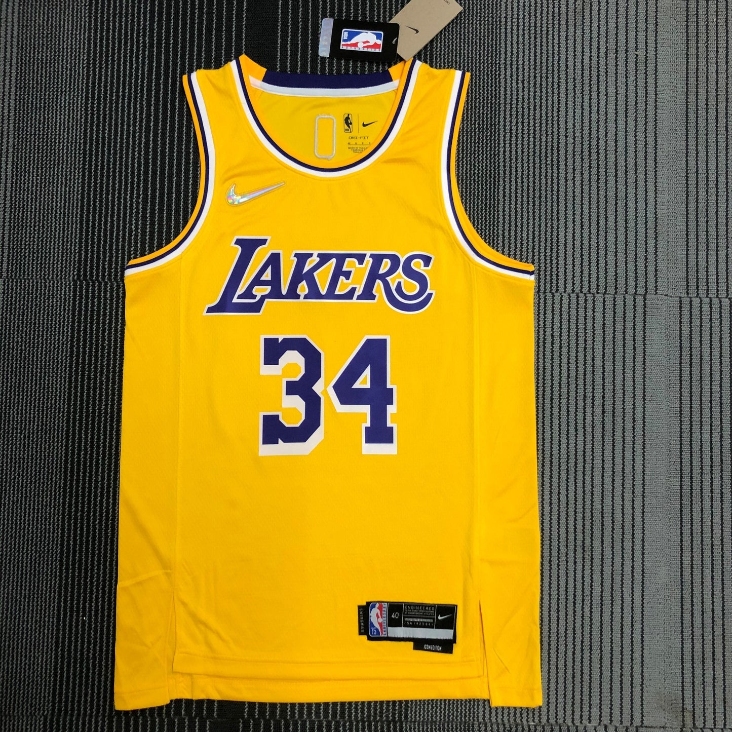 MAILLOT ICON LOS ANGELES LAKERS 75EME ANNIVERSAIRE SHAQUILLE O'NEAL