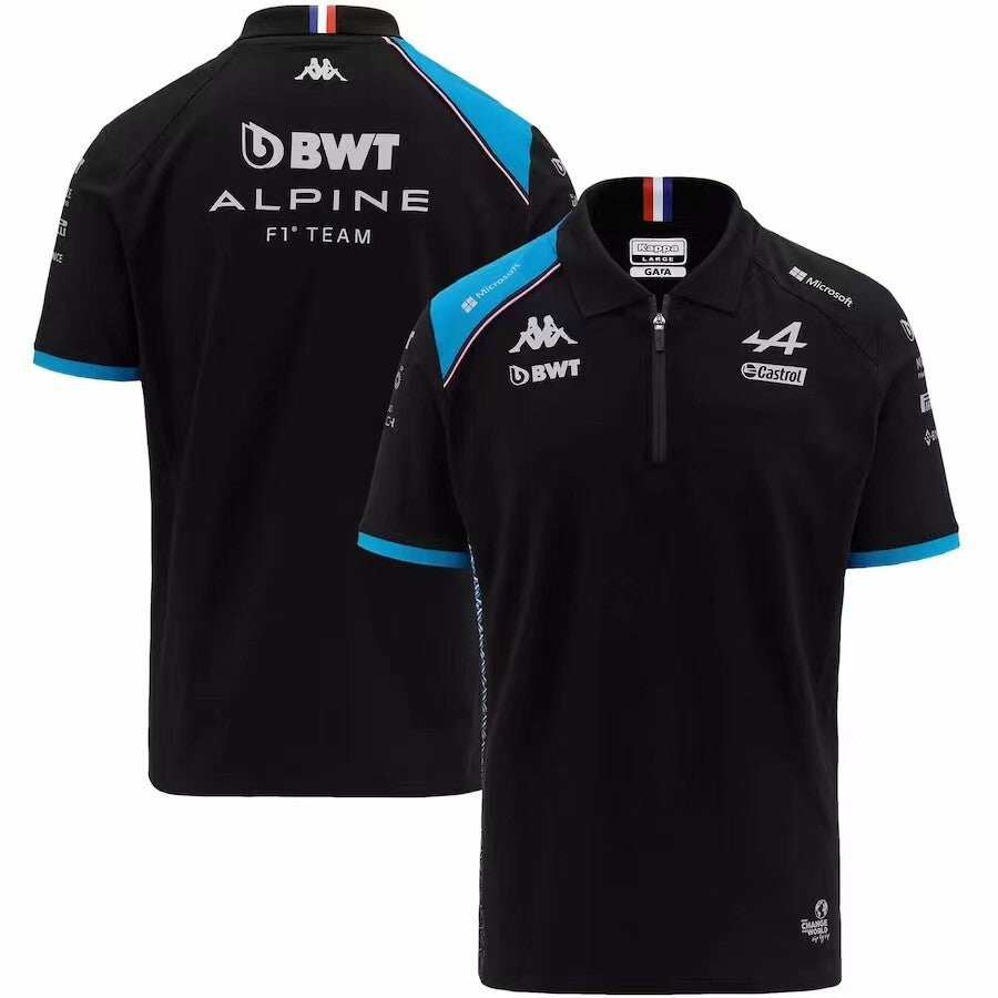 POLO PILOTE ALPINE NOIR 2023