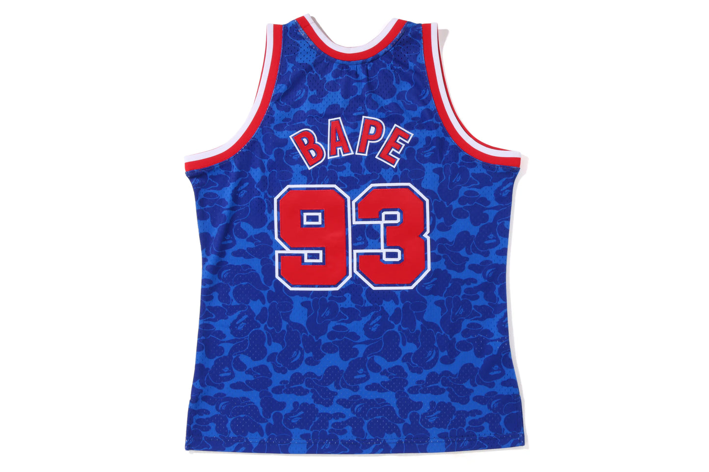 MAILLOT BAPE×M&N BROOKLYN NETS BLEU