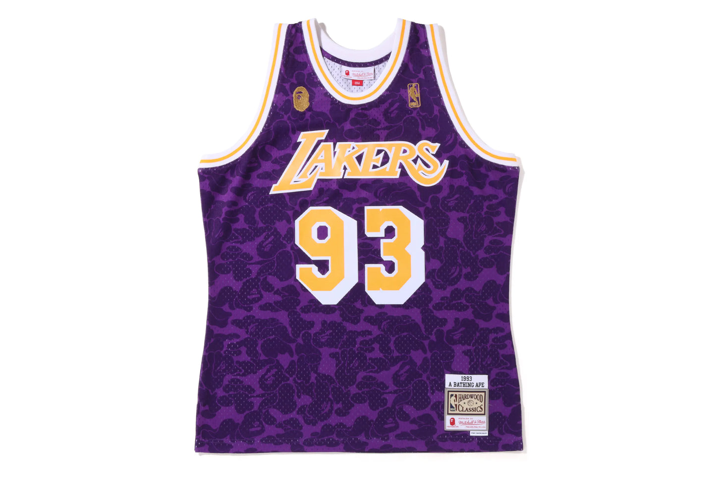 MAILLOT BAPE×M&N LOS ANGELES LAKERS VIOLET