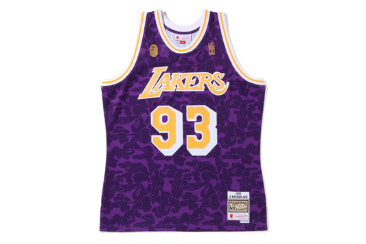 MAILLOT BAPE×M&N LOS ANGELES LAKERS VIOLET