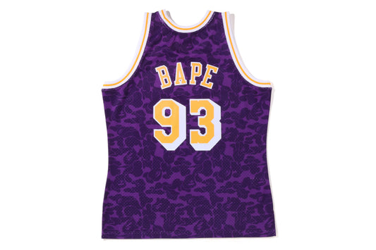 MAILLOT BAPE×M&N LOS ANGELES LAKERS VIOLET