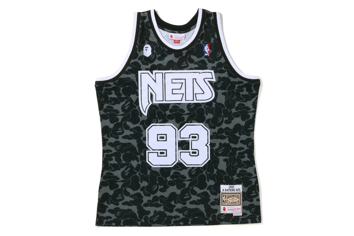 MAILLOT BAPE×M&N BROOKLYN NETS NOIR