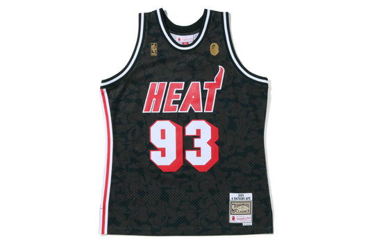 MAILLOT BAPE×M&N MIAMI HEAT NOIR