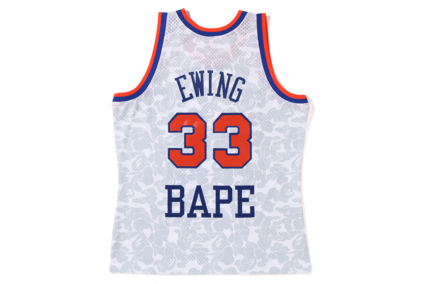MAILLOT BAPE×M&N NEW YORK KNICKS EWING BLANC