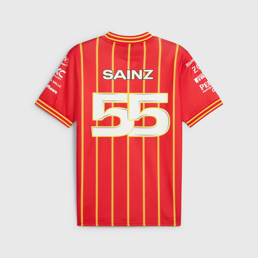 MAILLOT FOOTBALL SCUDERIA FERRARI 2024 SAINZ