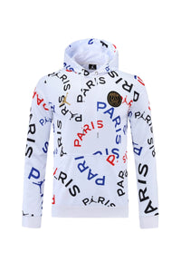 SWEAT À CAPUCHE PSG BLANC