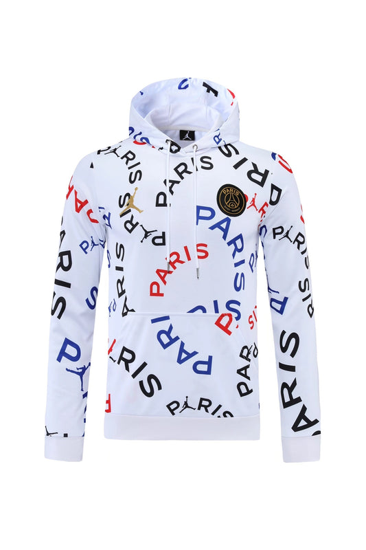 SWEAT À CAPUCHE PSG BLANC