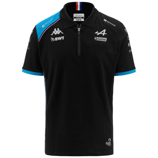 POLO PILOTE ALPINE NOIR 2023
