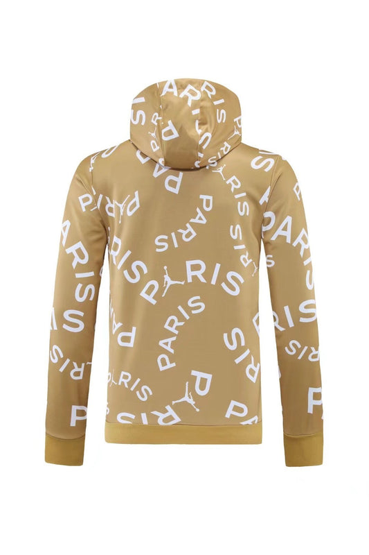 SWEAT À CAPUCHE PSG DORÉ