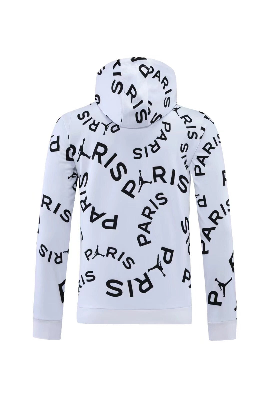 SWEAT À CAPUCHE PSG BLANC-NOIR