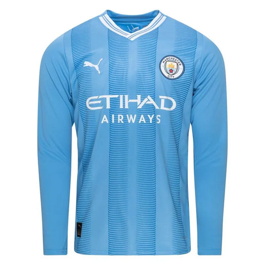 MAILLOT DOMICILE MANCHESTER CITY MANCHES LONGUES 23/24