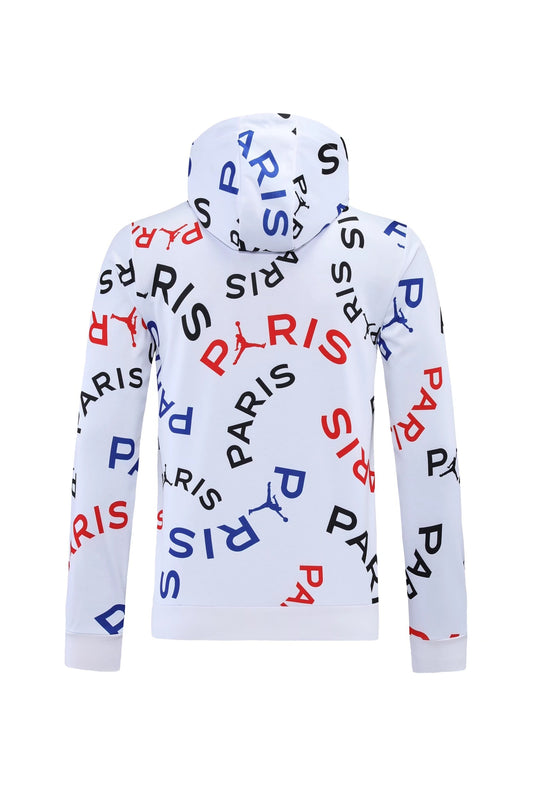 SWEAT À CAPUCHE PSG BLANC