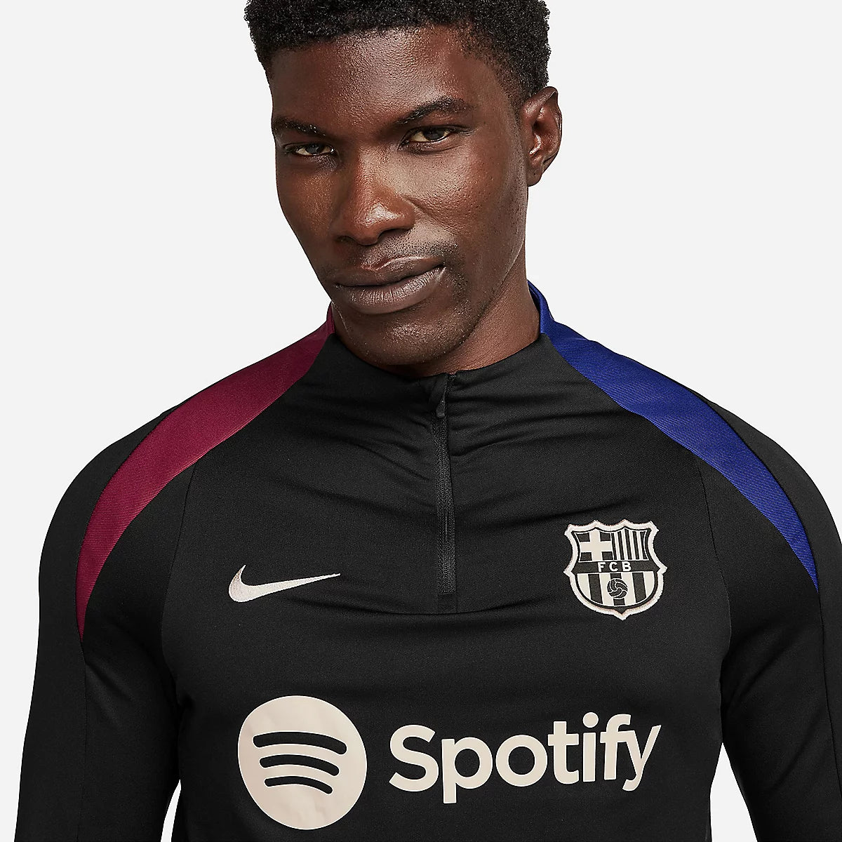 VESTE DE SURVETEMENT FC BARCELONE NOIR 23/24