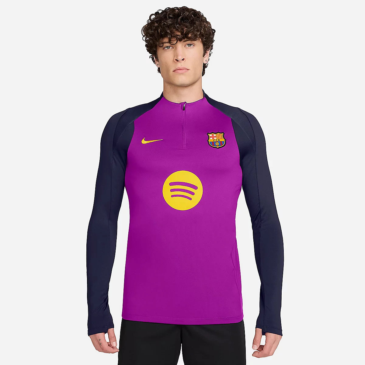 VESTE DE SURVETEMENT FC BARCELONE VIOLET MANCHES LONGUES 25/26