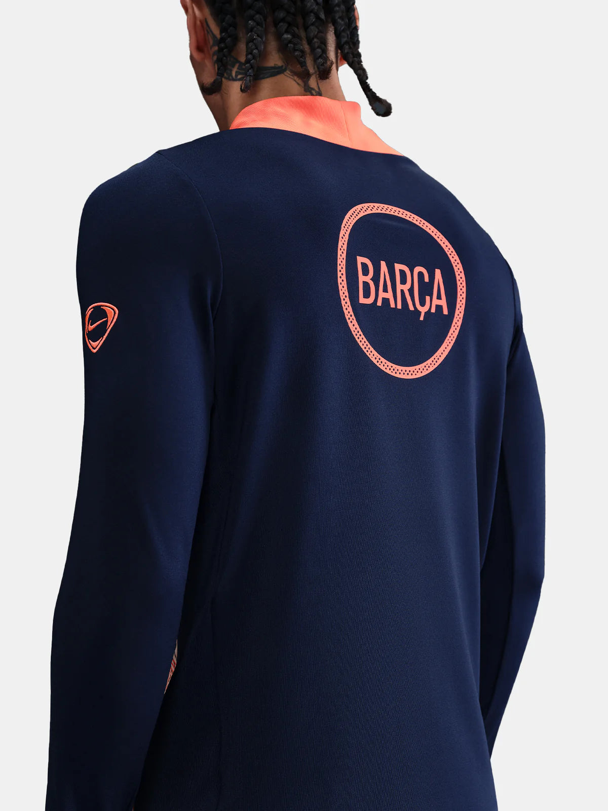MAILLOT D'AVANT-MATCH FC BARCELONE BLEU SAUMON MANCHES LONGUES 25/26