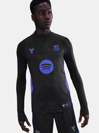 MAILLOT D'AVANT-MATCH FC BARCELONE NOCTA NOIR MANCHES LONGUES 25/26