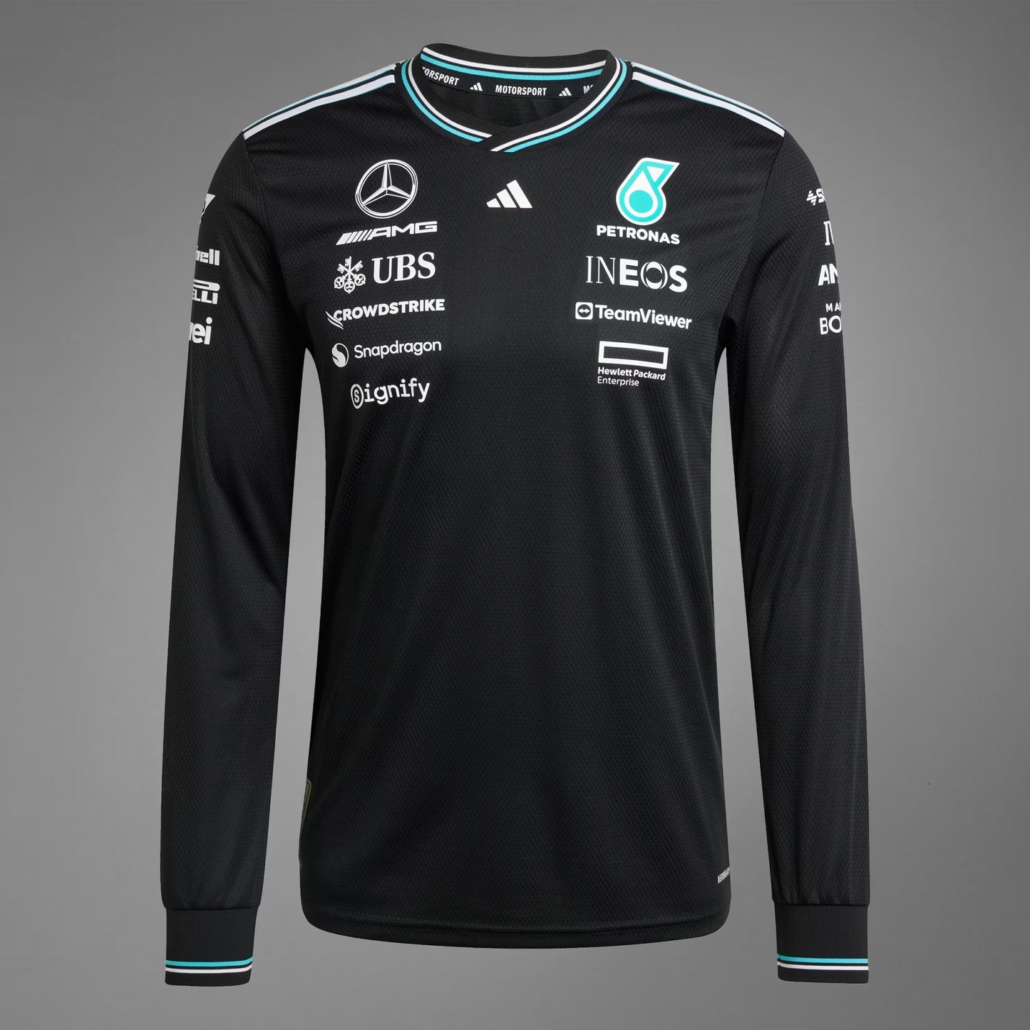 MAILLOT PILOTE MERCEDES 2025 MANCHES LONGUES