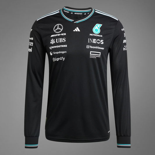 MAILLOT PILOTE MERCEDES 2025 MANCHES LONGUES