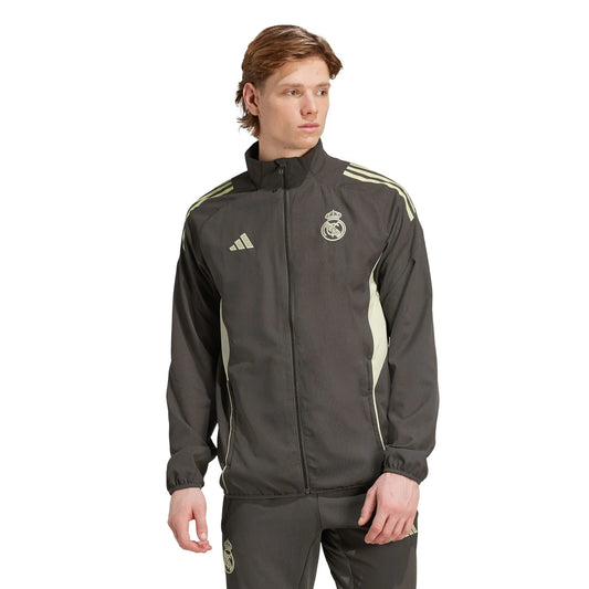 VESTE DE SURVETEMENT REAL MADRID NOIRE 25/26