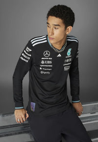 MAILLOT PILOTE MERCEDES 2025 MANCHES LONGUES