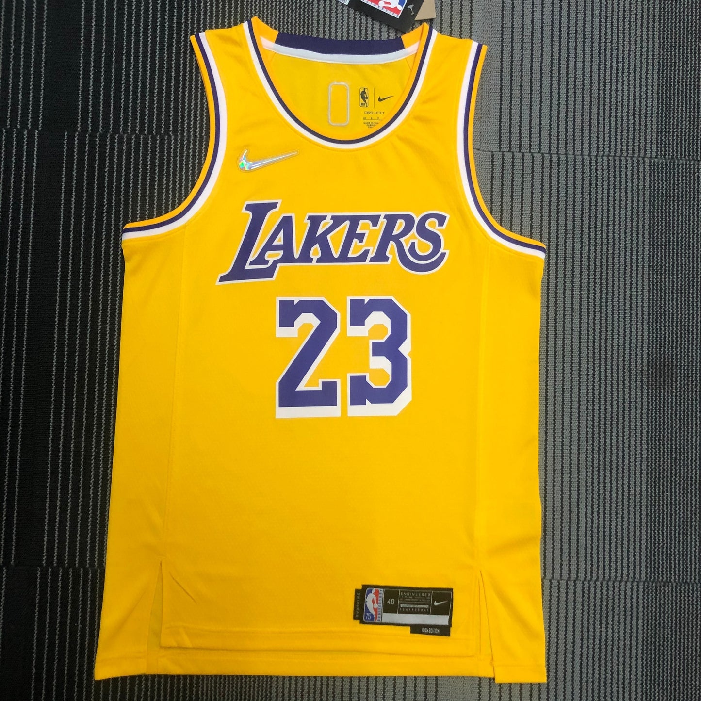 MAILLOT ICON LOS ANGELES LAKERS 75EME ANNIVERSAIRE LEBRON JAMES