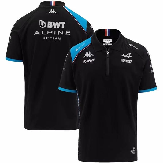 POLO PILOTE ALPINE NOIR 2023