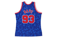 MAILLOT BAPE×M&N BROOKLYN NETS BLEU