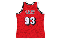 MAILLOT BAPE×M&N MIAMI HEAT ROUGE