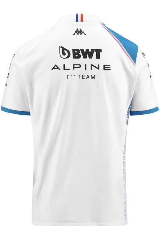 POLO PILOTE ALPINE BLANC 2023